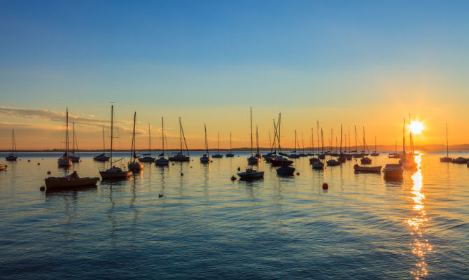 Lago di Garda al tramonto