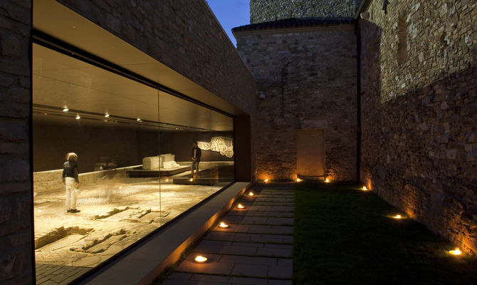 Sudhalle, la sala meridionale ai lati del Battistero di Aquileia. Foto di © Gianluca Baronchelli<br />