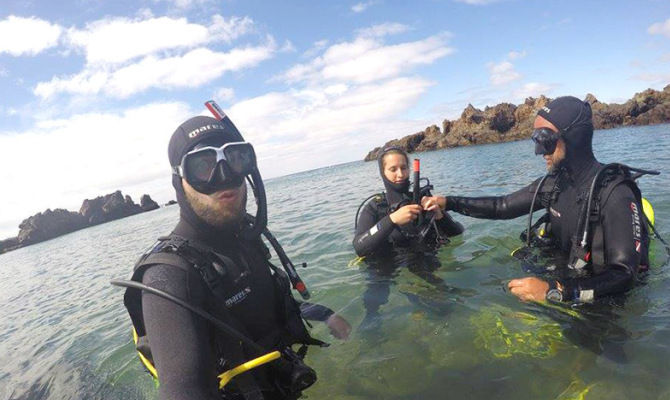 diving a Lanzarote