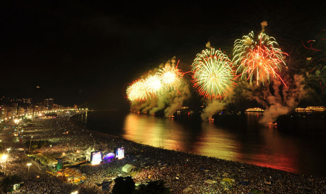 Natale, Rio De Janeiro, fuochi d'artificio