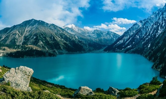 Kazakistan, natura, lago
