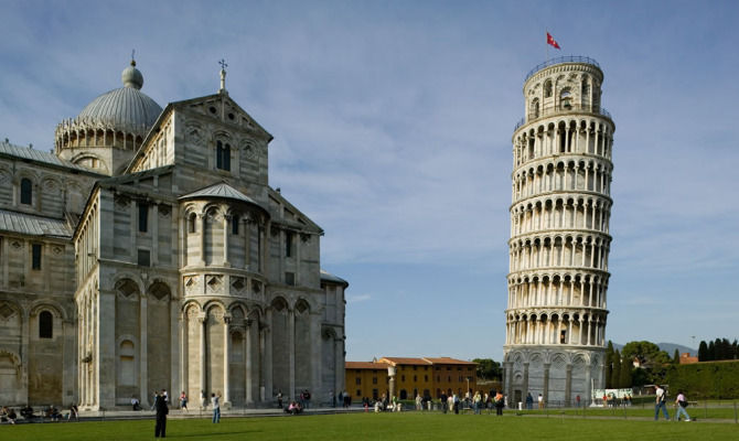 Pisa, Toscana, Piazza del Duomo, torre