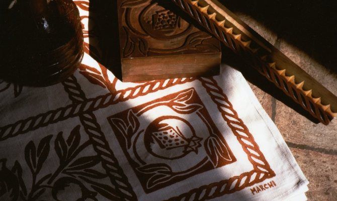 tessuto tela decorazione stampa a ruggine emilia romagna stamperia marchi