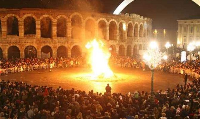Falò della Befana a Verona