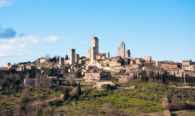 veduta San Gimignano - Toscana<br>