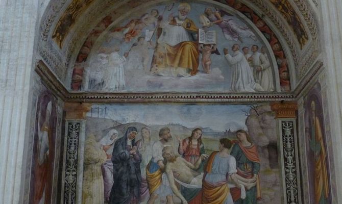 Affresco dello Spagna del Santuario della Madonna delle Lacrime 