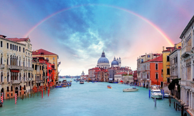 Arcobaleno a Venezia