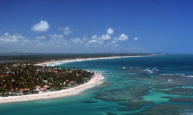 Recife in Brasile. Porto de Galinhas e Muro Alto