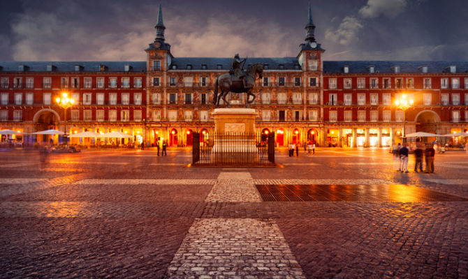 Madrid, scorcio di Plaza Mayor