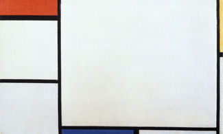 Composizione con rosso, giallo e blu<br>
