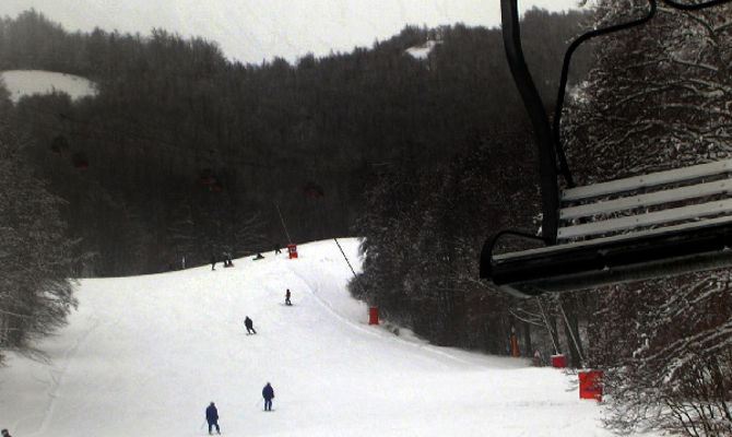 sci montagna neve sciare abruzzo roccaraso pista rossa pallottieri