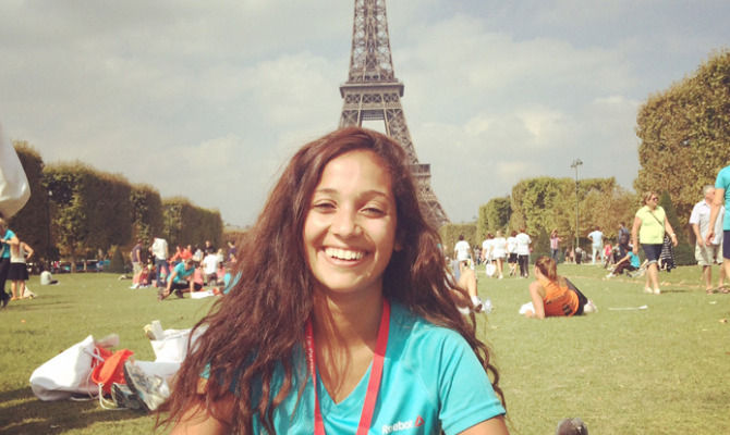 Nabiha Akkari, maratona "la parisienne" per la lotta contro il cancro<br>