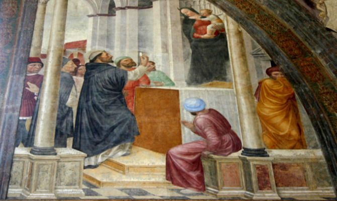 Affresco della Basilica di Sant'Eustorgio