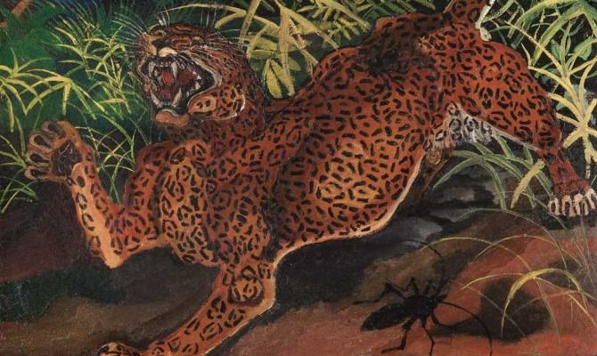 Leopardo nella foresta