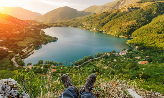 Il Lago di Scanno, noto anche come lago del cuore 