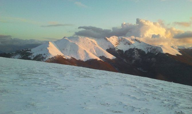 monti simbruini montagna inverno natura neve