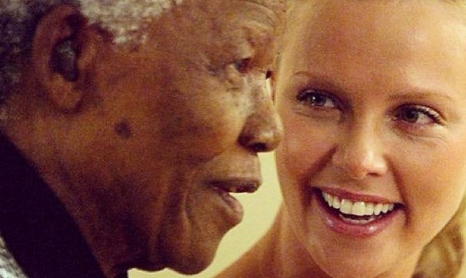 Charlize Theron e Nelson Mandela