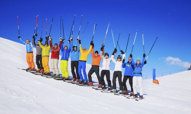 sciare in compagnia