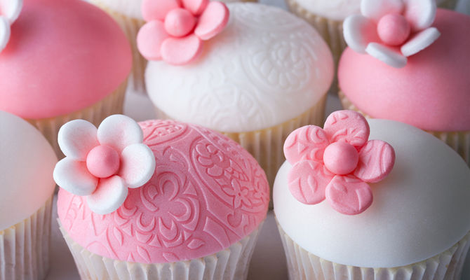 Cupcakes con  fiocco