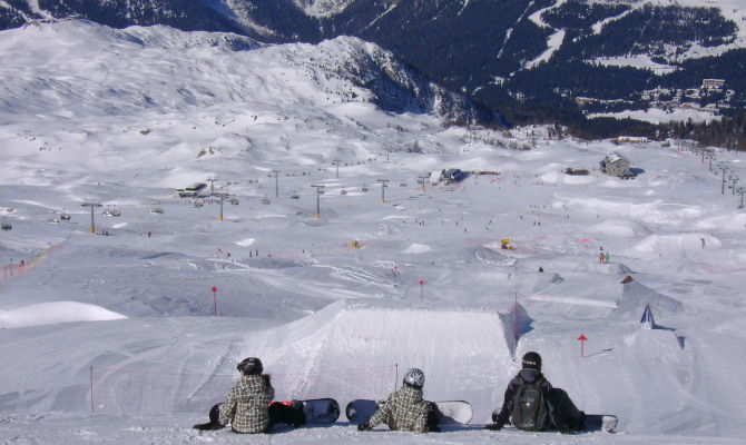 sci italia madonna di campiglio dolomiti snowboard cima grostè