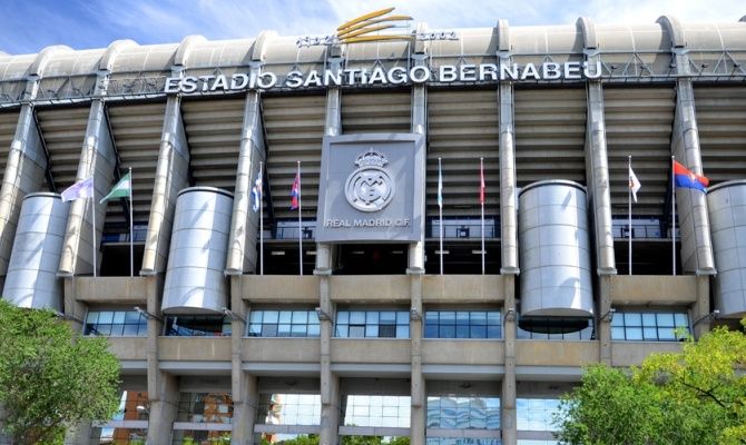  Santiago Bernabeu Stadium of Real Madrid in Spain