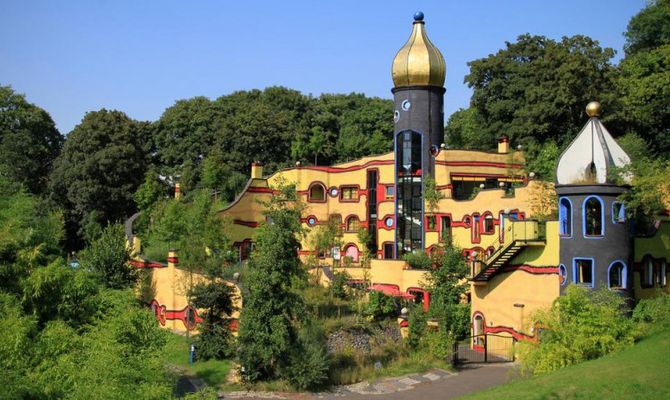 Ruhr Casa Hundertwasser nell'Essen Gruga Park