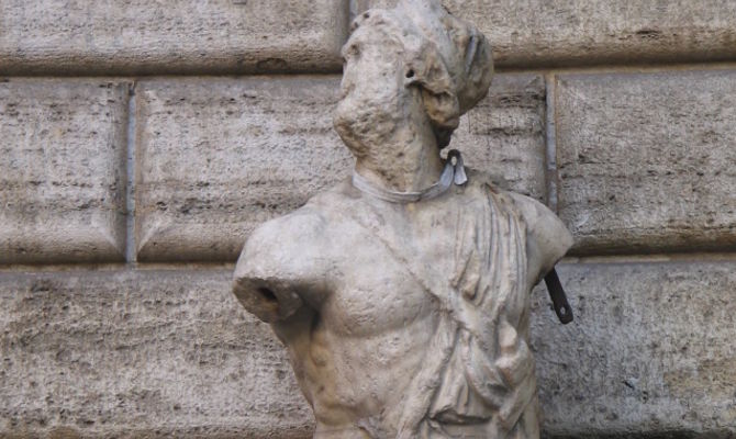 statue,roma,pasquino,statua,marmo