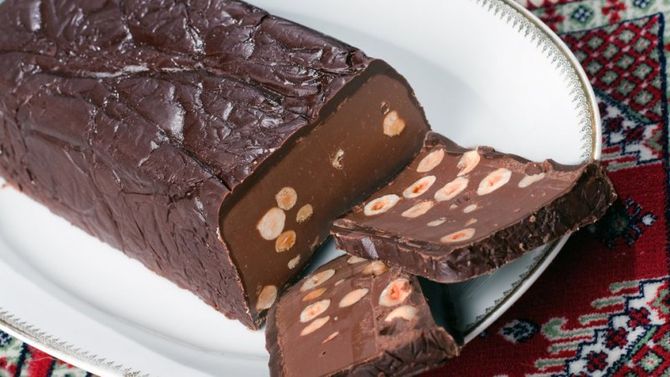 torrone morbido al cioccolato