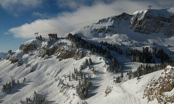 Montagne innevate a Jackson Hole