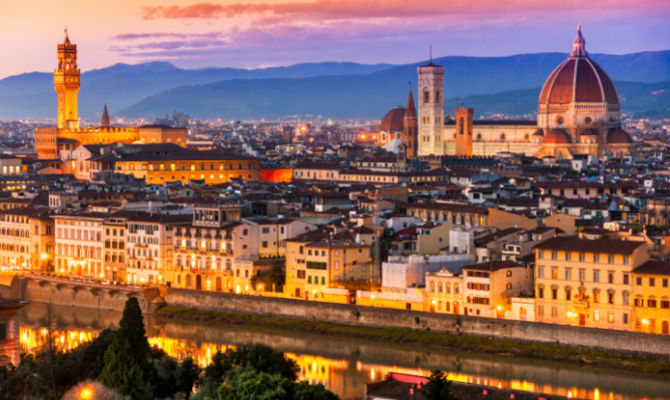 Panorama di Firenze<br>
