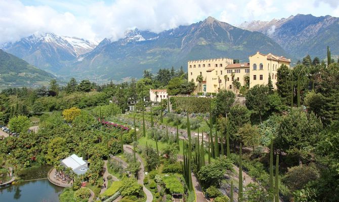 giardini castel trauttmansdorff merano sissi <br>