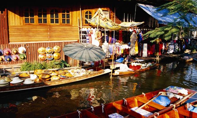 thailandia mercato sull'acqua