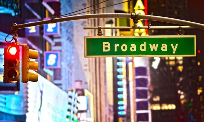 New York Broadway insegna