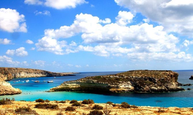 isola dei conigli lampedusa sicilia pelagie caretta caretta<br>