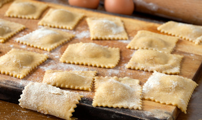 pasta fresca ripiena tipica del Piemonte