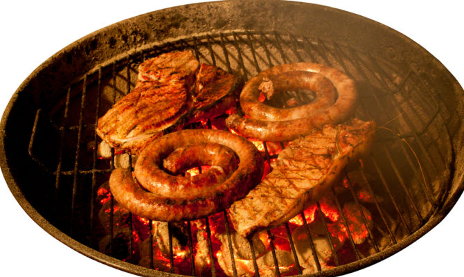 salsiccia sudafricana sulla griglia