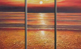 Tramonto su spiaggia