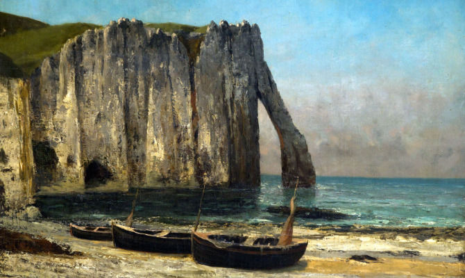 La scogliera a Etretat