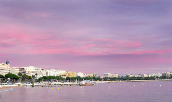 La spiaggia della Croisette