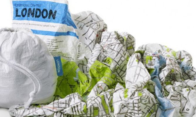 Crumpled City Map