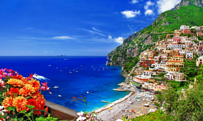 Panorama della Costiera Amalfitana e Positano