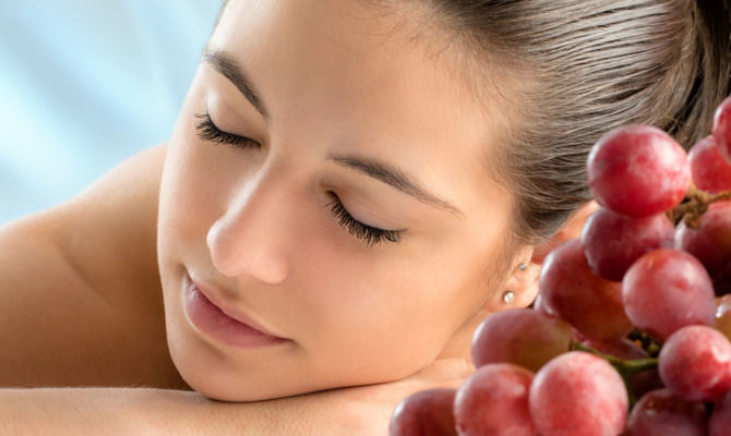 Massaggio all'uva