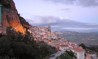 Sutera vista dall'alto<br>