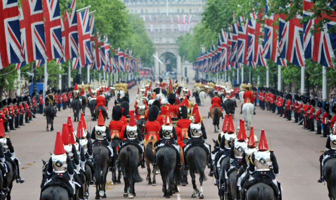 Londra, famiglia reale, corteo