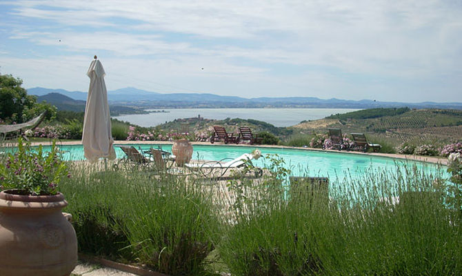 Umbria panorama sul lago<br>
