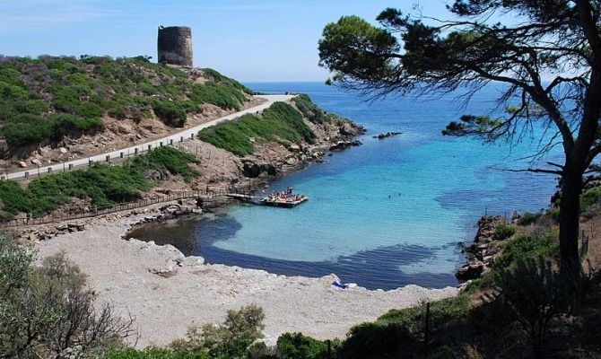 asinara isola sardegna mare cala detenuti natura panorama