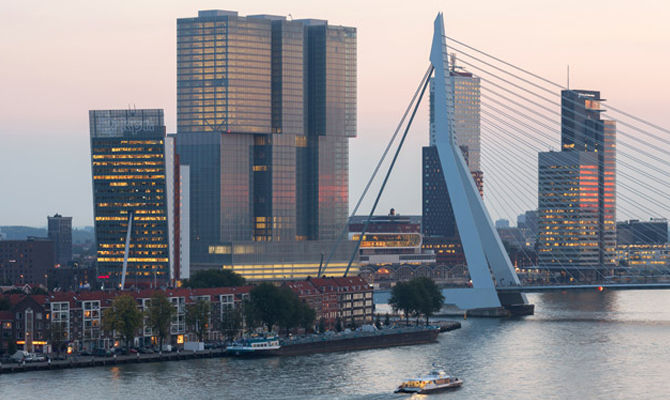 Veduta di Rotterdam<br>