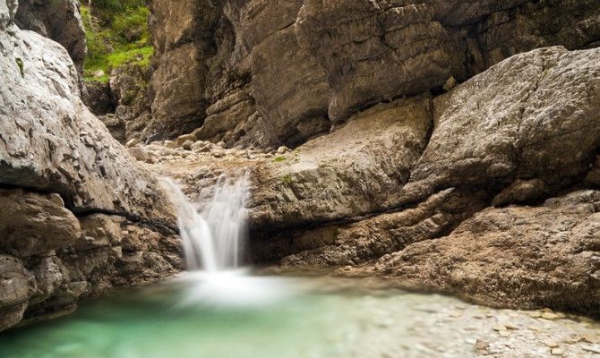 fiume sorgente rocce gola friuli venezia giulia acqua torrente