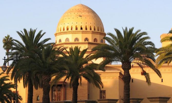 Marrakech palazzo con palme