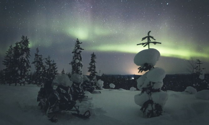 Finlandia aurora boreale